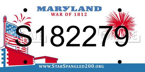 S182279 Maryland License Plate