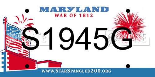 S1945G Maryland License Plate