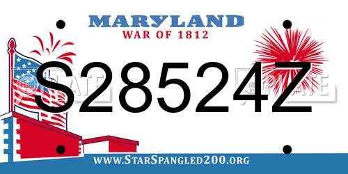 S28524Z Maryland License Plate