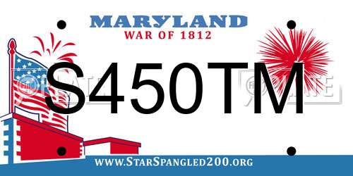 S450TM Maryland License Plate