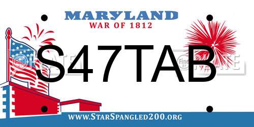 S47TAB Maryland License Plate