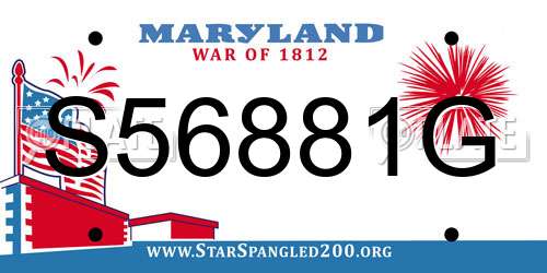 S56881G Maryland License Plate