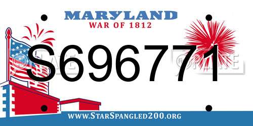 S696771 Maryland License Plate