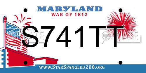 S741TT Maryland License Plate