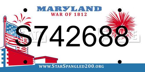 S742688 Maryland License Plate