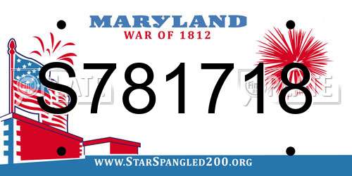 S781718 Maryland License Plate