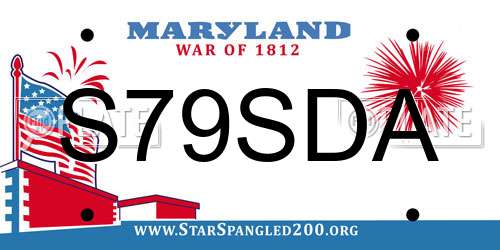 S79SDA Maryland License Plate