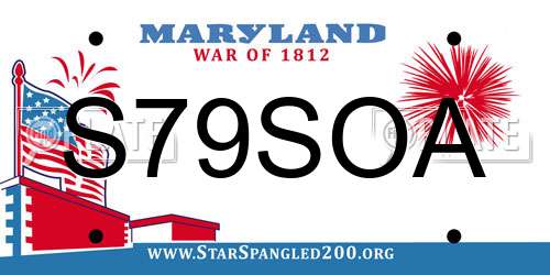 S79SOA Maryland License Plate