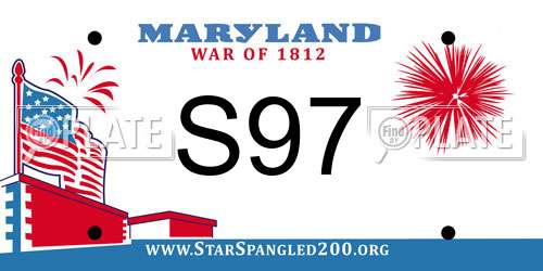 S97 Maryland License Plate