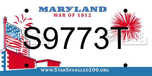 S9773T Maryland License Plate