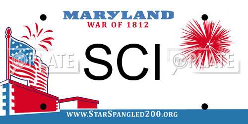 SCI Maryland License Plate
