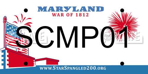 SCMP01 Maryland License Plate