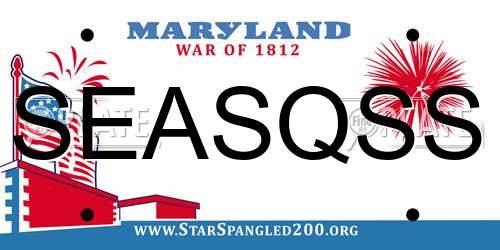 SEASQSS Maryland License Plate
