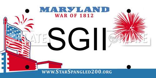SGII Maryland License Plate