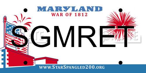 SGMRET Maryland License Plate