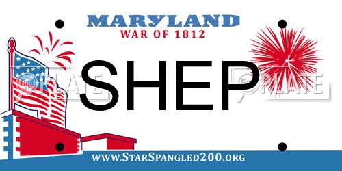SHEP Maryland License Plate