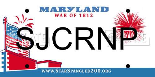 SJCRNP Maryland License Plate