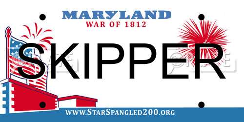 SKIPPER Maryland License Plate