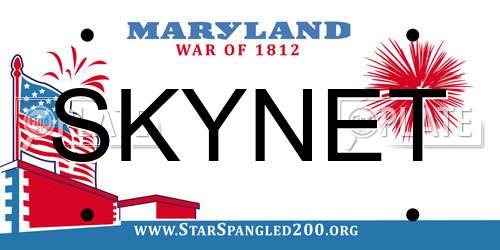 SKYNET Maryland License Plate