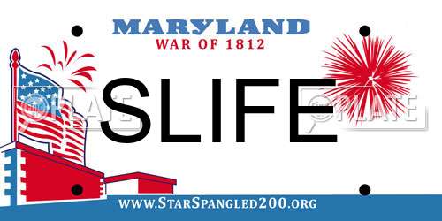 SLIFE Maryland License Plate