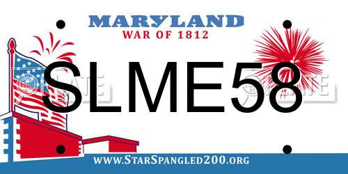 SLME58 Maryland License Plate