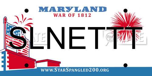 SLNETTT Maryland License Plate