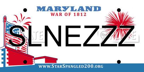 SLNEZZZ Maryland License Plate