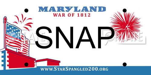 SNAP Maryland License Plate