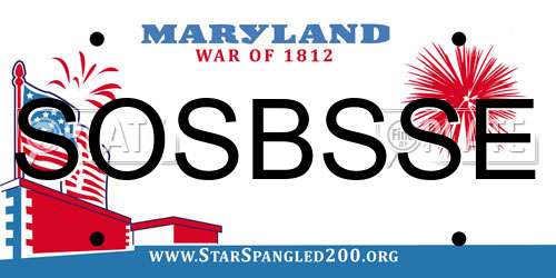 SOSBSSE Maryland License Plate