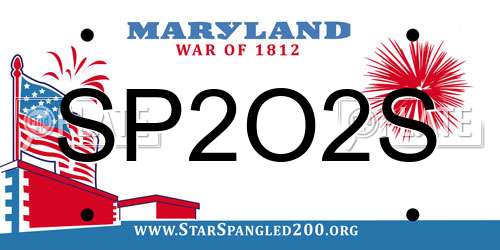 SP2O2S Maryland License Plate