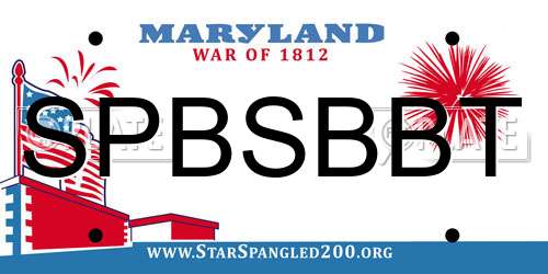 SPBSBBT Maryland License Plate