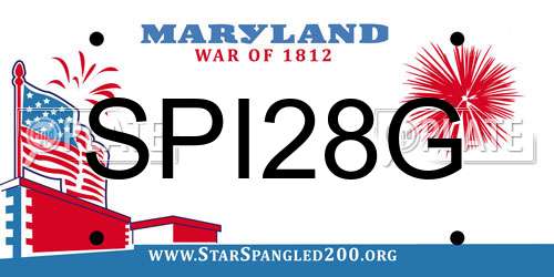 SPI28G Maryland License Plate