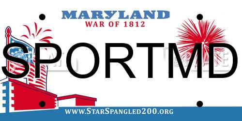 SPORTMD Maryland License Plate