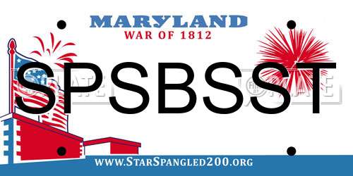 SPSBSST Maryland License Plate