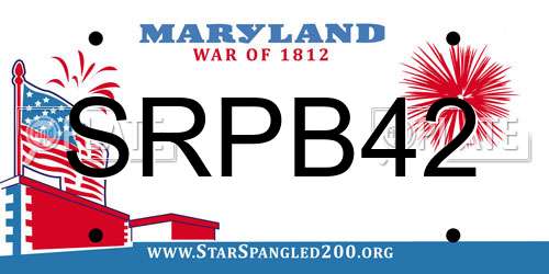 SRPB42 Maryland License Plate