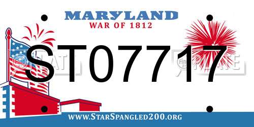 ST07717 Maryland License Plate