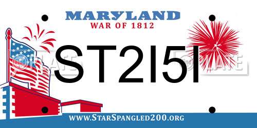 ST2I5I Maryland License Plate