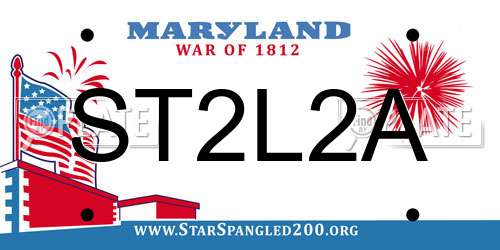 ST2L2A Maryland License Plate