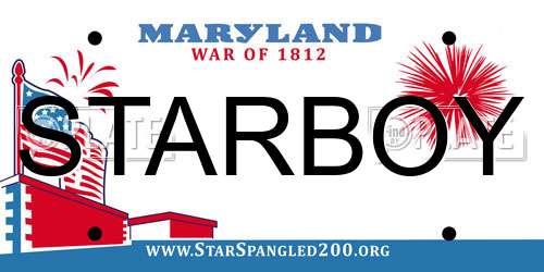STARBOY Maryland License Plate