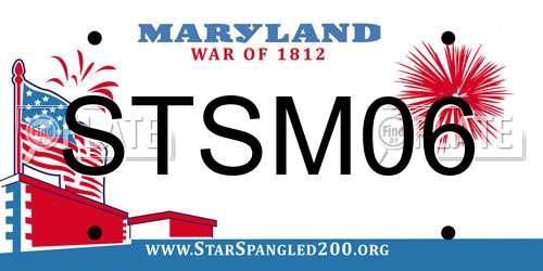 STSM06 Maryland License Plate