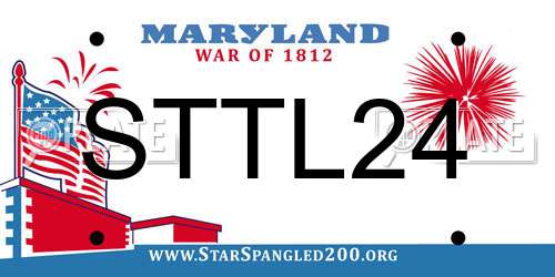 STTL24 Maryland License Plate