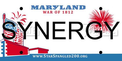SYNERGY Maryland License Plate