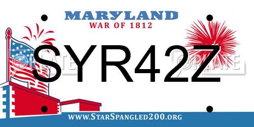 SYR42Z Maryland License Plate