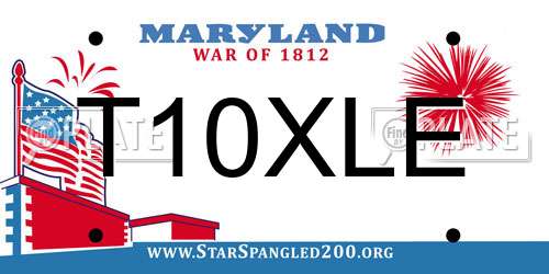 T10XLE Maryland License Plate