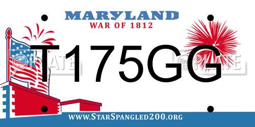 T175GG Maryland License Plate