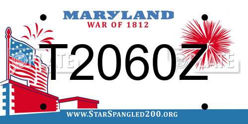 T2060Z Maryland License Plate