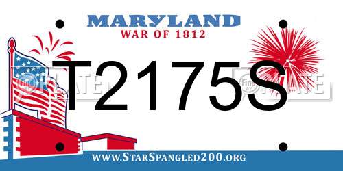 T2175S Maryland License Plate
