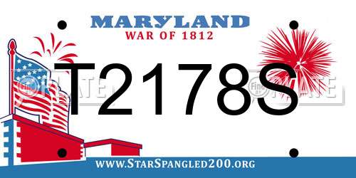 T2178S Maryland License Plate