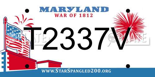 T2337V Maryland License Plate