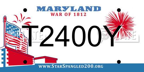 T2400Y Maryland License Plate